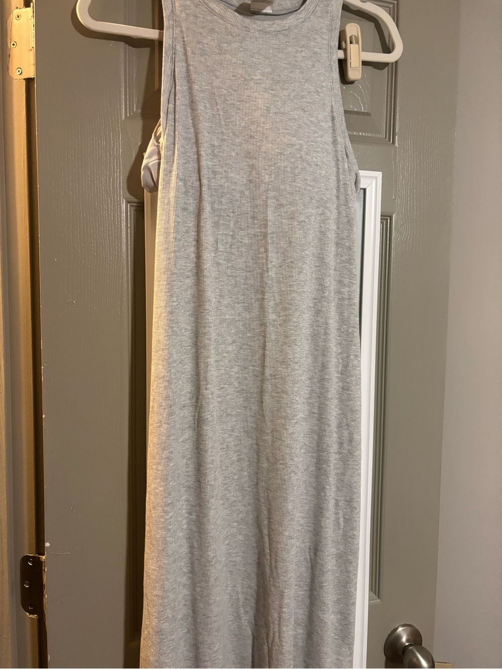 Sleeveless Gray Maxi bodycon dress